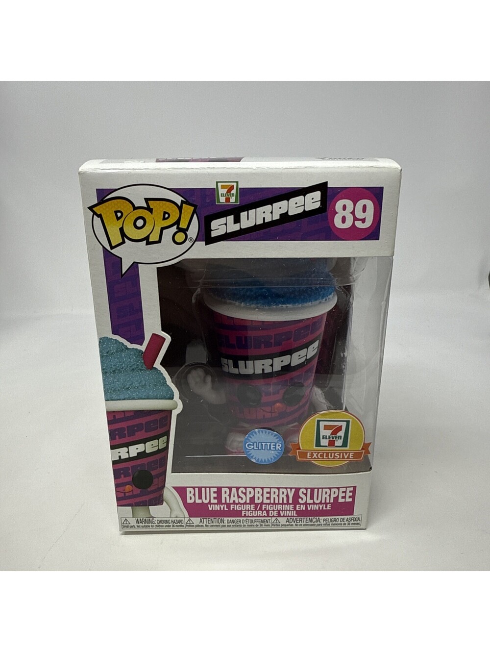 Funko Pop Slurpee Blue Raspberry 89 7-11 Exclusive Vinyl Figure Glitter Eleven
